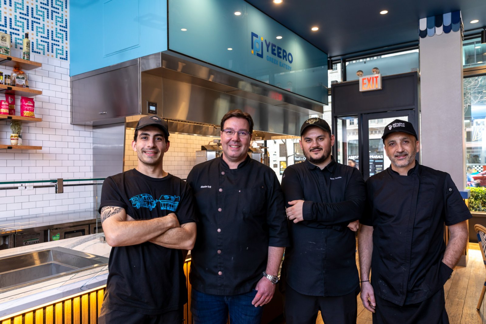 The Hellenic Kitchen team at the Midtown counter