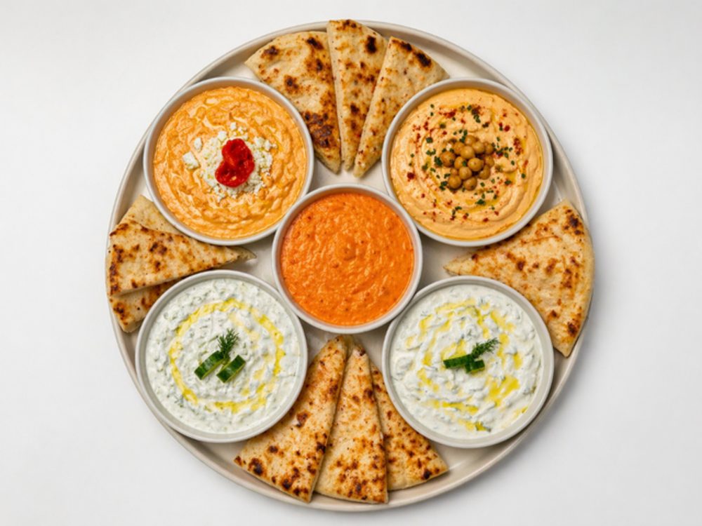 Pita Chips & Dips Tray